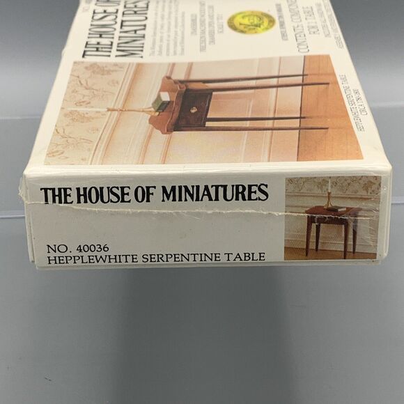 The House of Miniatures 1 Table Dollhouse Kit 40036 X-ACTO Sealed NOS Side Table - Picture 7 of 10